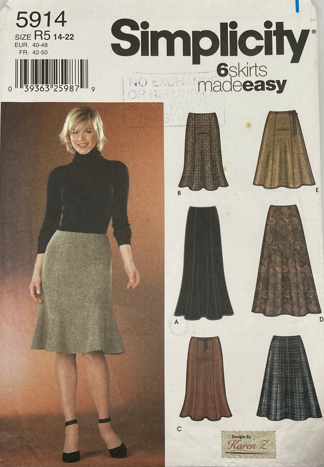 Sewing Pattern: Simplicity 5914