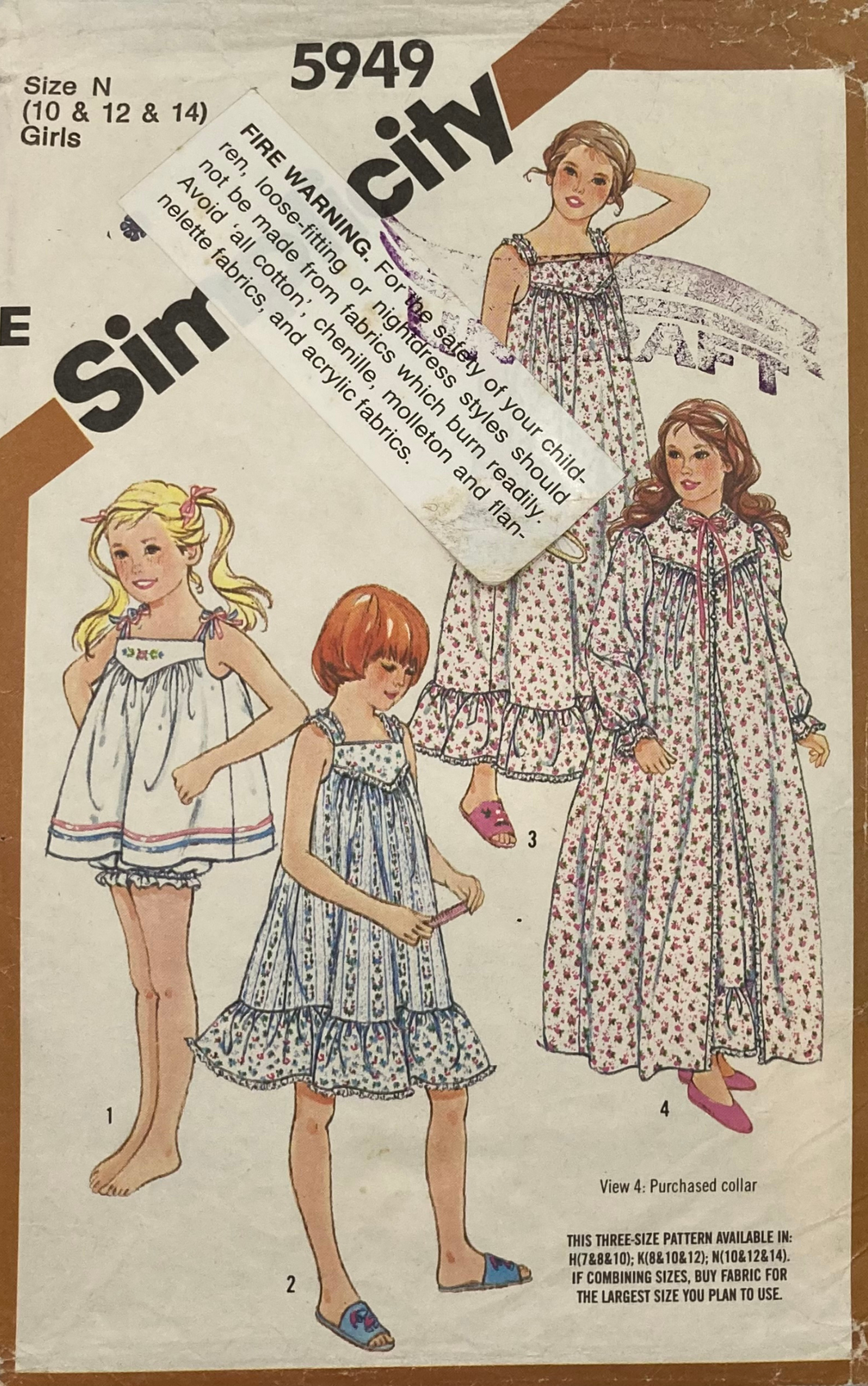 Sewing Pattern: Simplicity 5949