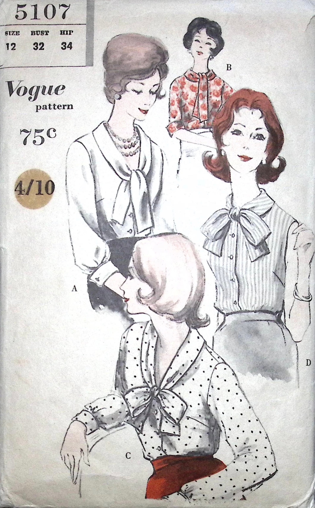 Vintage Sewing Pattern: Vogue 5107