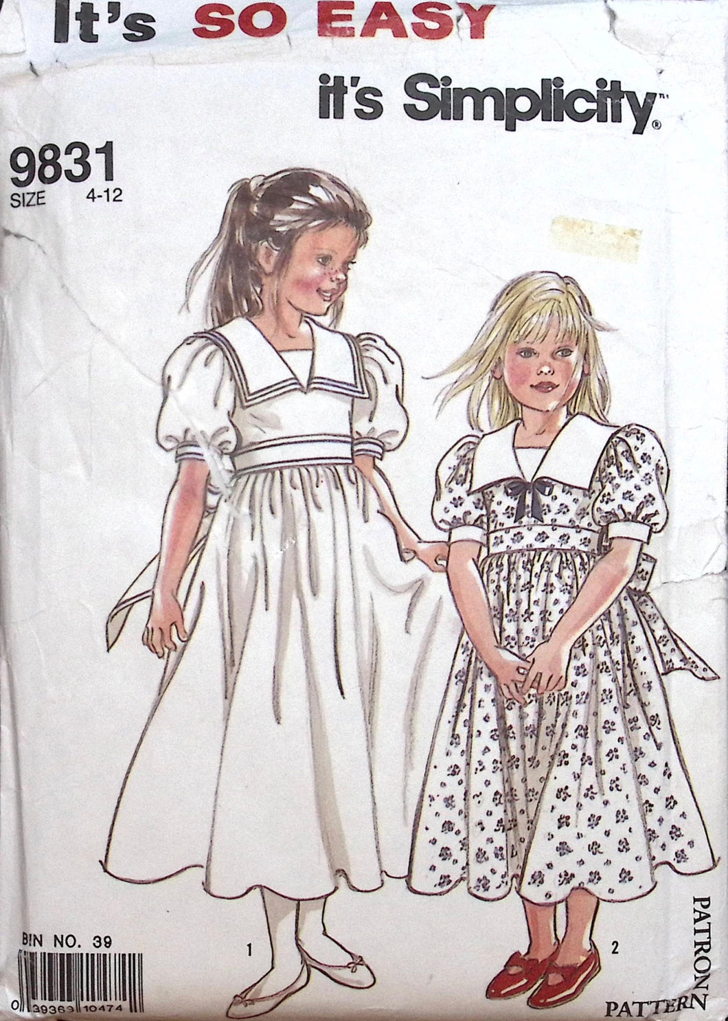 Vintage Sewing Pattern: Simplicity 9831