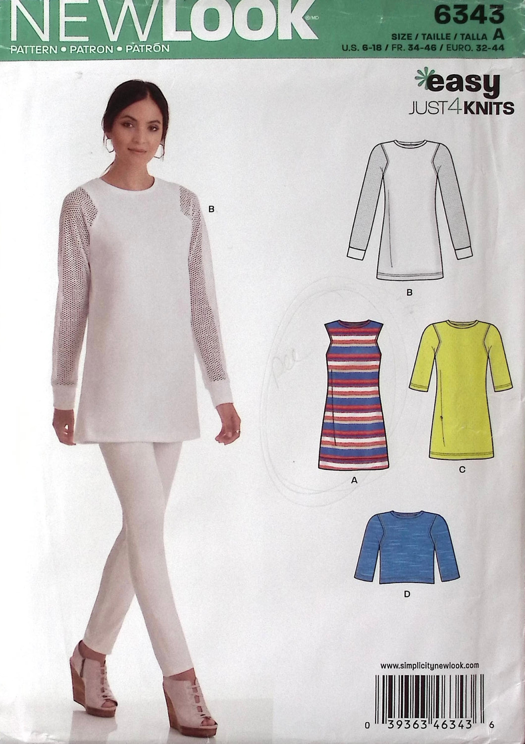 Sewing Pattern: New Look 6343