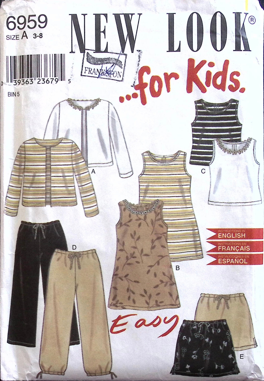 Vintage Sewing Pattern: New Look 6959