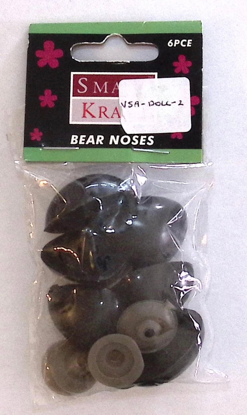 6 Piece Pack of Smart Kraft Bear Noses