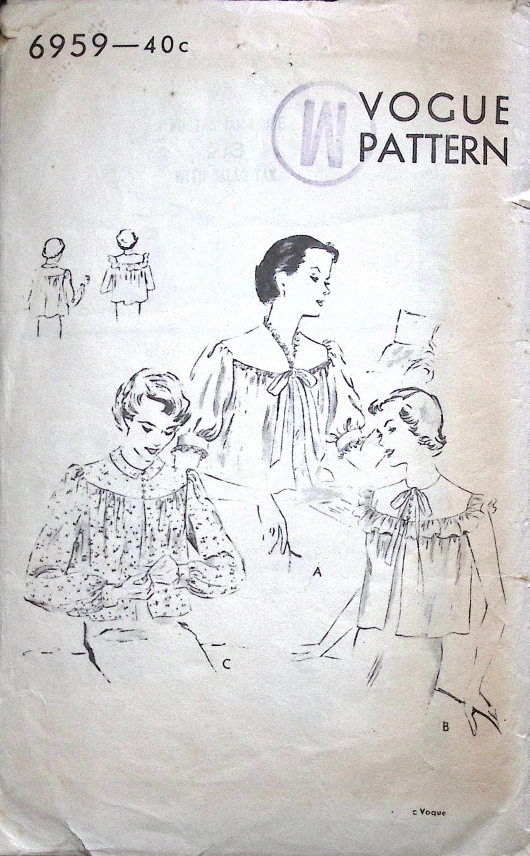 Vintage Sewing Pattern: Vogue 6959
