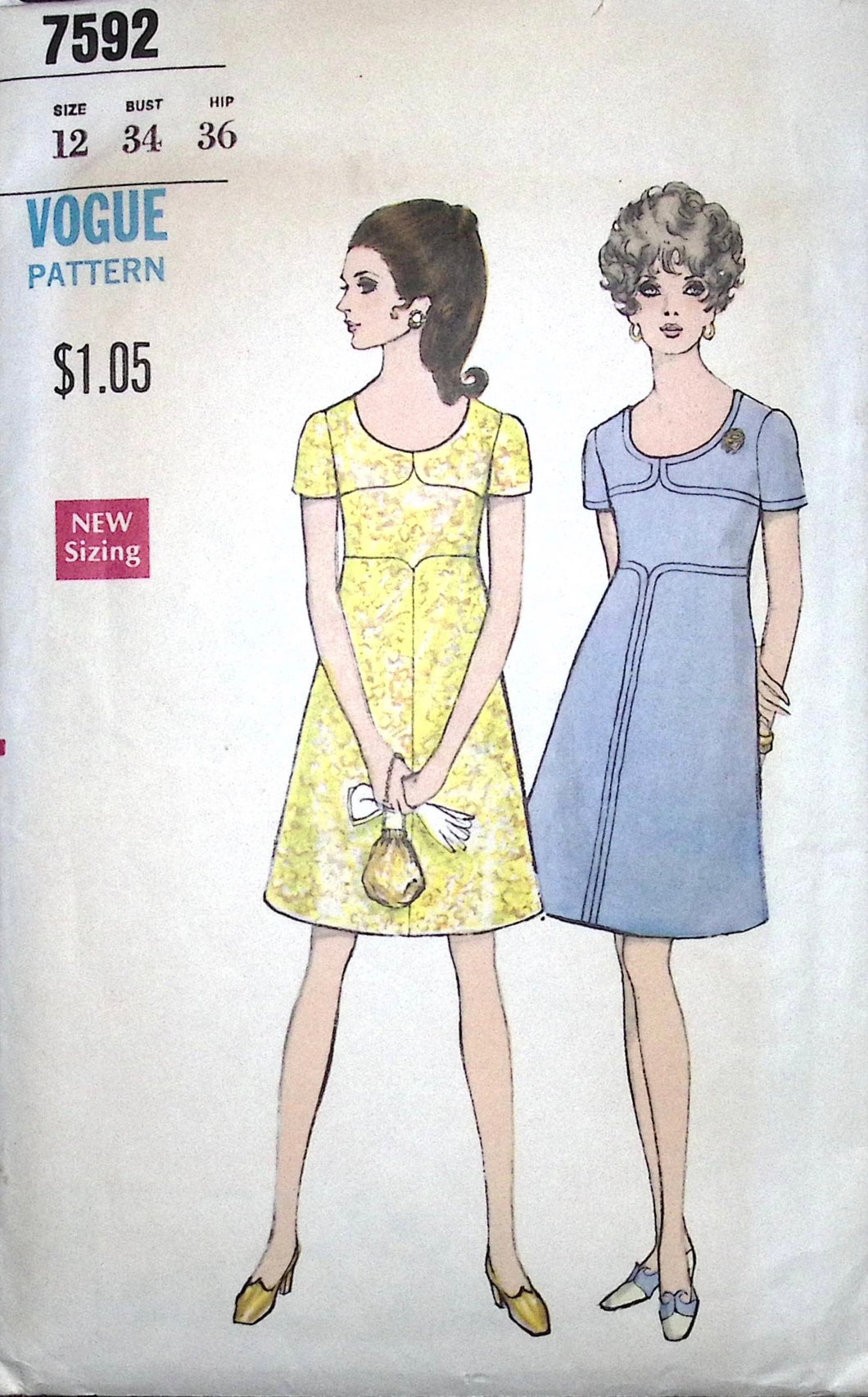 Vintage Sewing Pattern: Vogue 7592