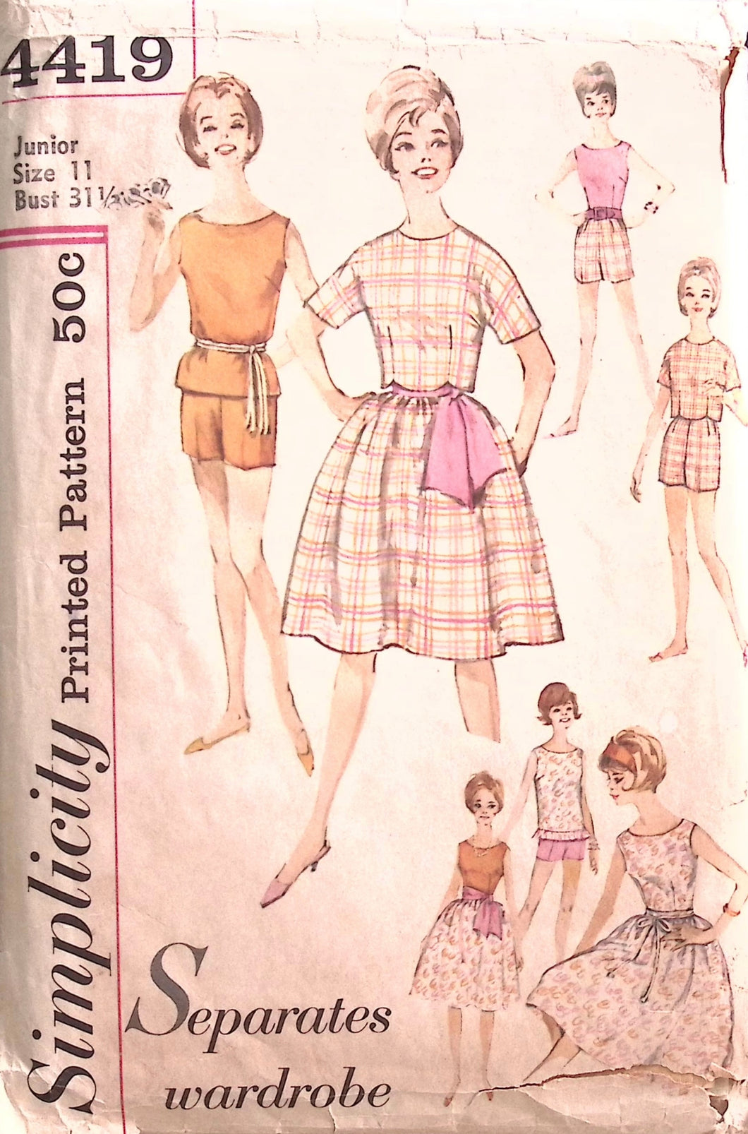 Vintage Sewing Pattern: Simplicity 4419