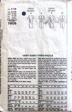 Load image into Gallery viewer, Vintage Sewing Pattern: Vogue 7808
