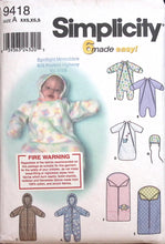 Load image into Gallery viewer, Sewing Pattern: Simplicity 9418
