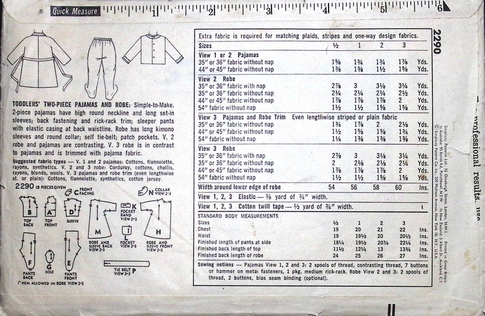 Vintage Sewing Pattern: Simplicity 2290 – Vintage Stitch Australia