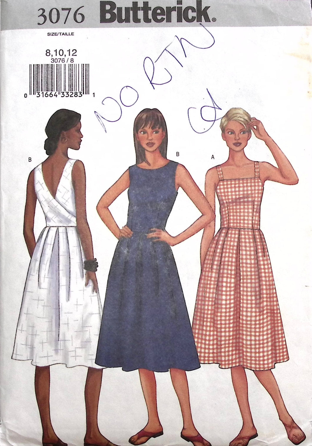 Sewing Pattern: Butterick 3076