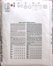 Load image into Gallery viewer, Vintage Sewing Pattern: Vogue 1774
