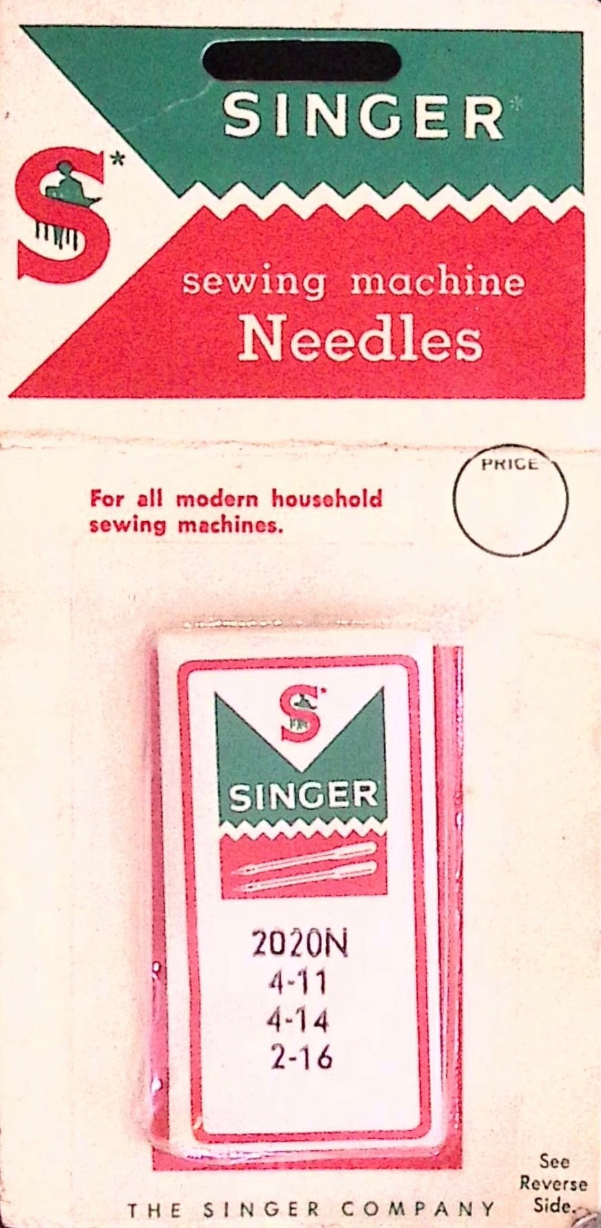 Vintage Singer Sewing Needles 2020N