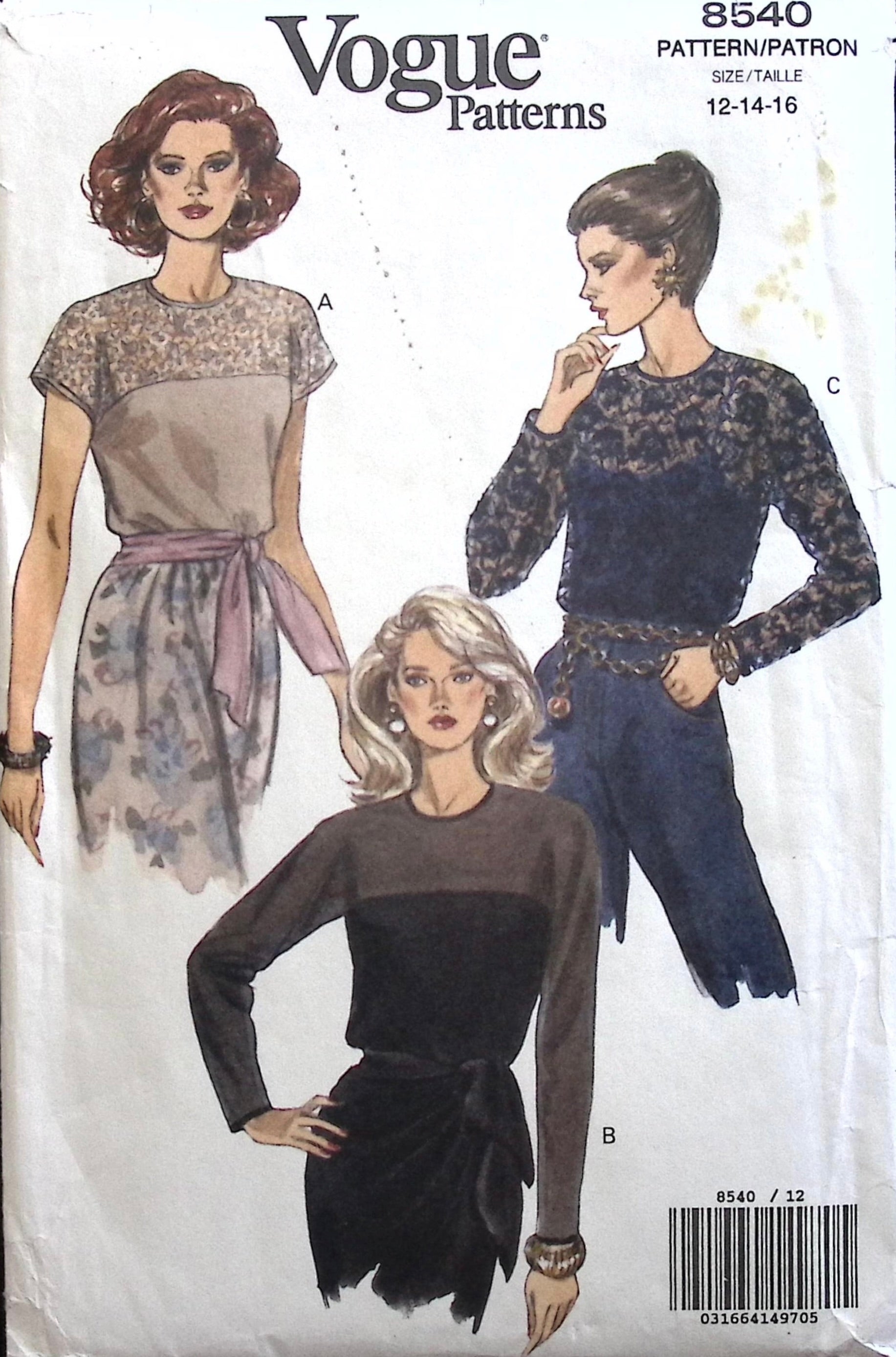 Vintage Sewing Pattern: Vogue 8540 – Vintage Stitch Australia