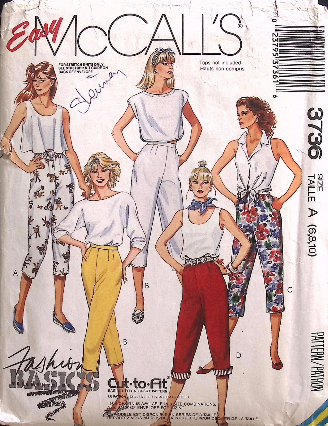Vintage Sewing Pattern: McCalls 3736