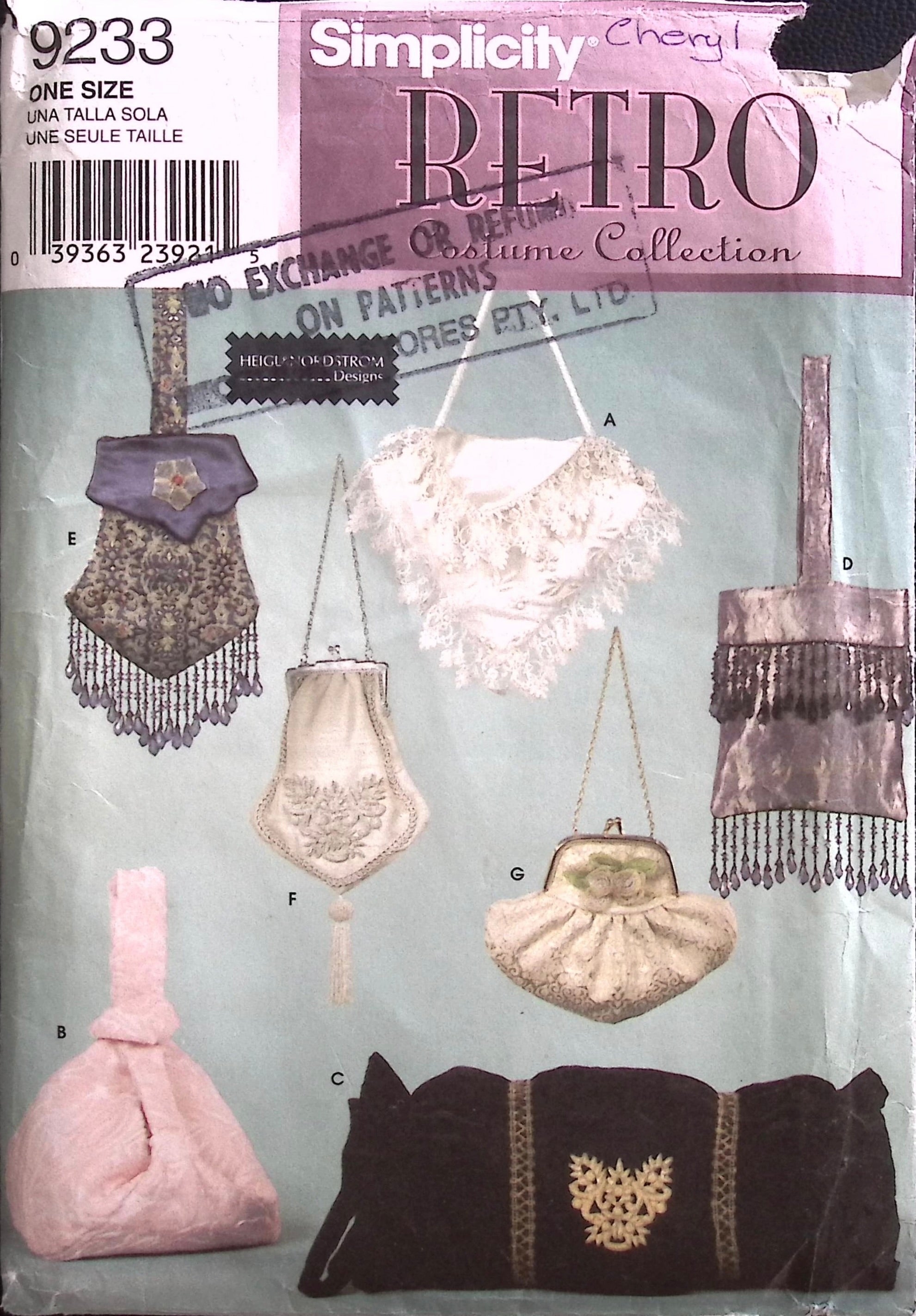 Sewing Pattern: Simplicity 9233 – Vintage Stitch Australia
