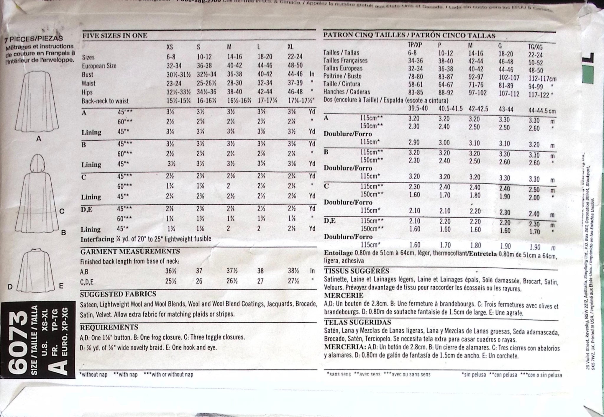 Sewing Pattern: New Look 6073 – Vintage Stitch Australia