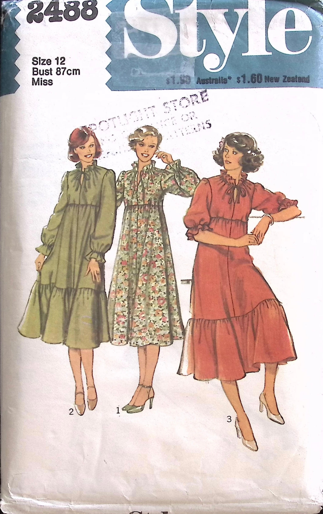Vintage Sewing Patter: Style 2488