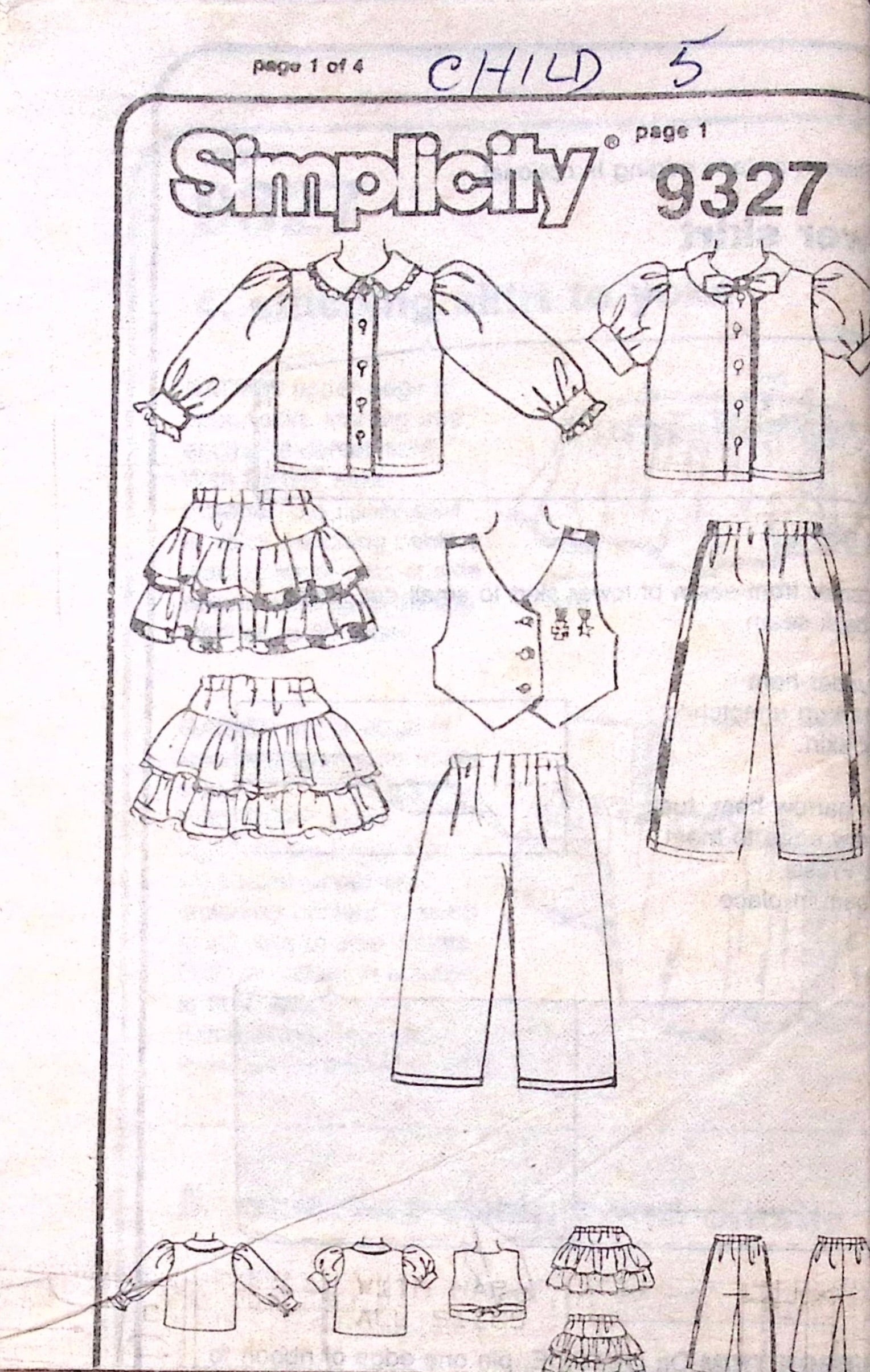 Vintage Sewing Pattern: Simplicity 9327 – Vintage Stitch Australia