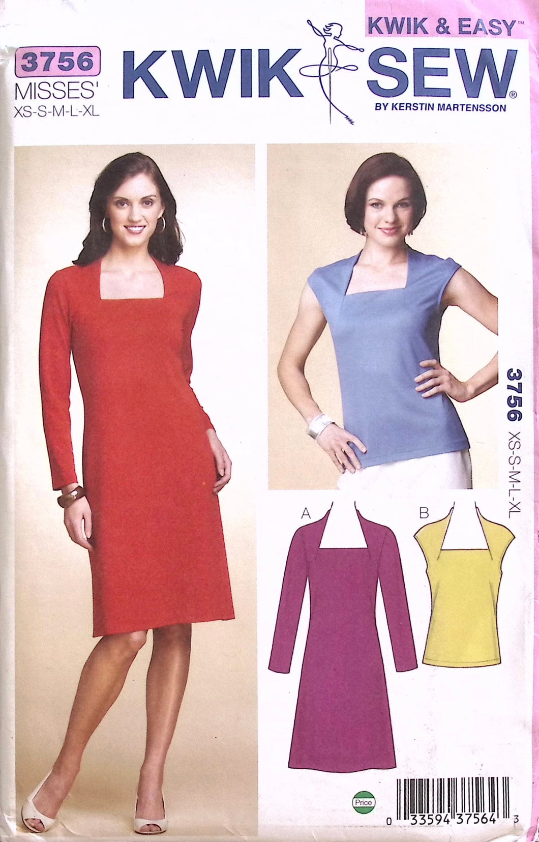 Sewing Pattern: Kwik Sew 3756