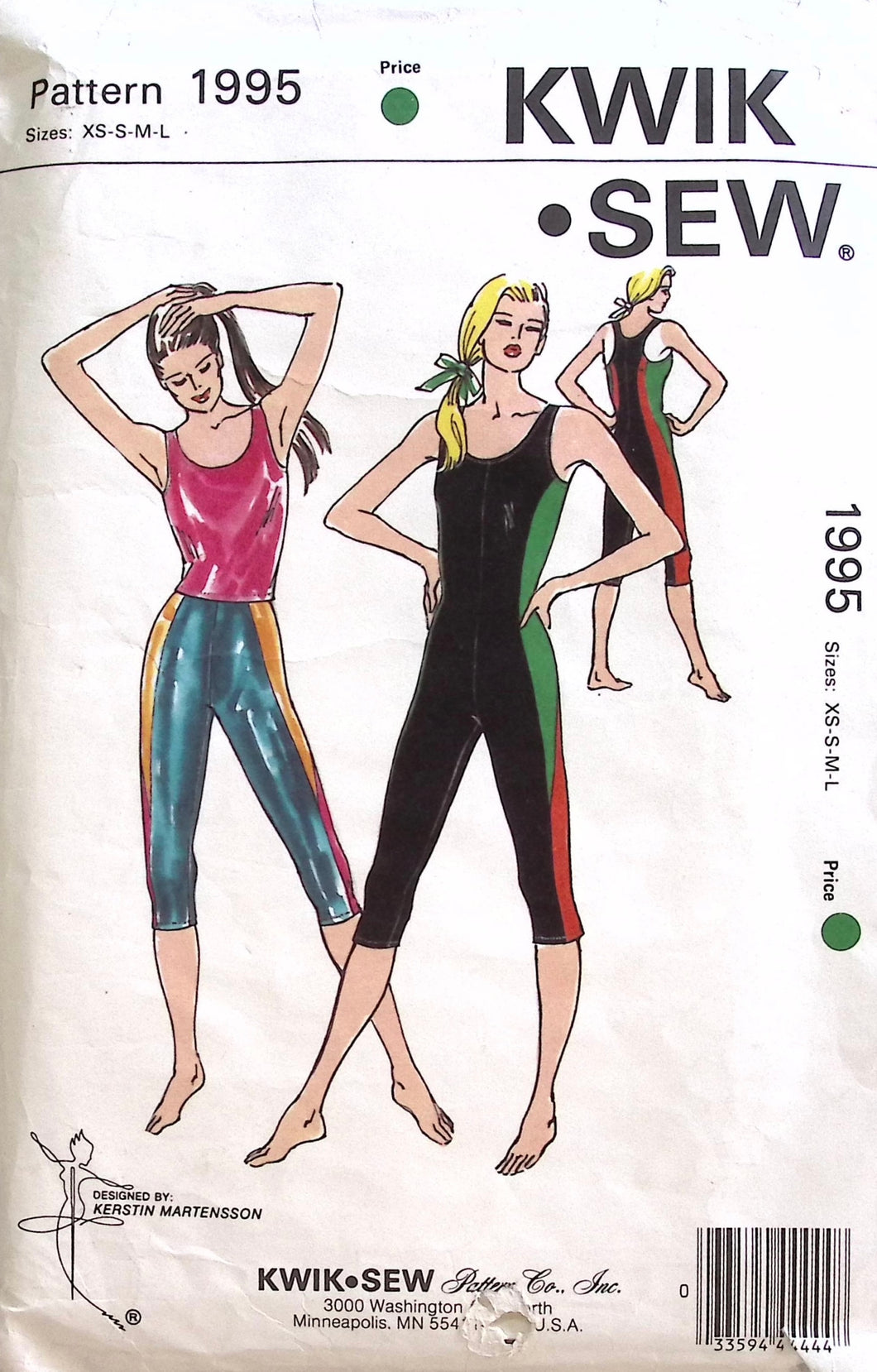 Vintage Sewing Pattern: Kwik Sew 1995