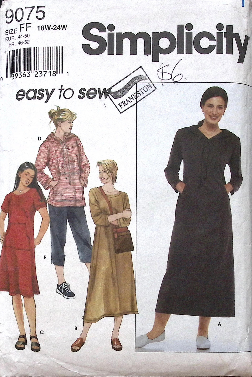 Vintage Sewing Pattern: Simplicity 9075