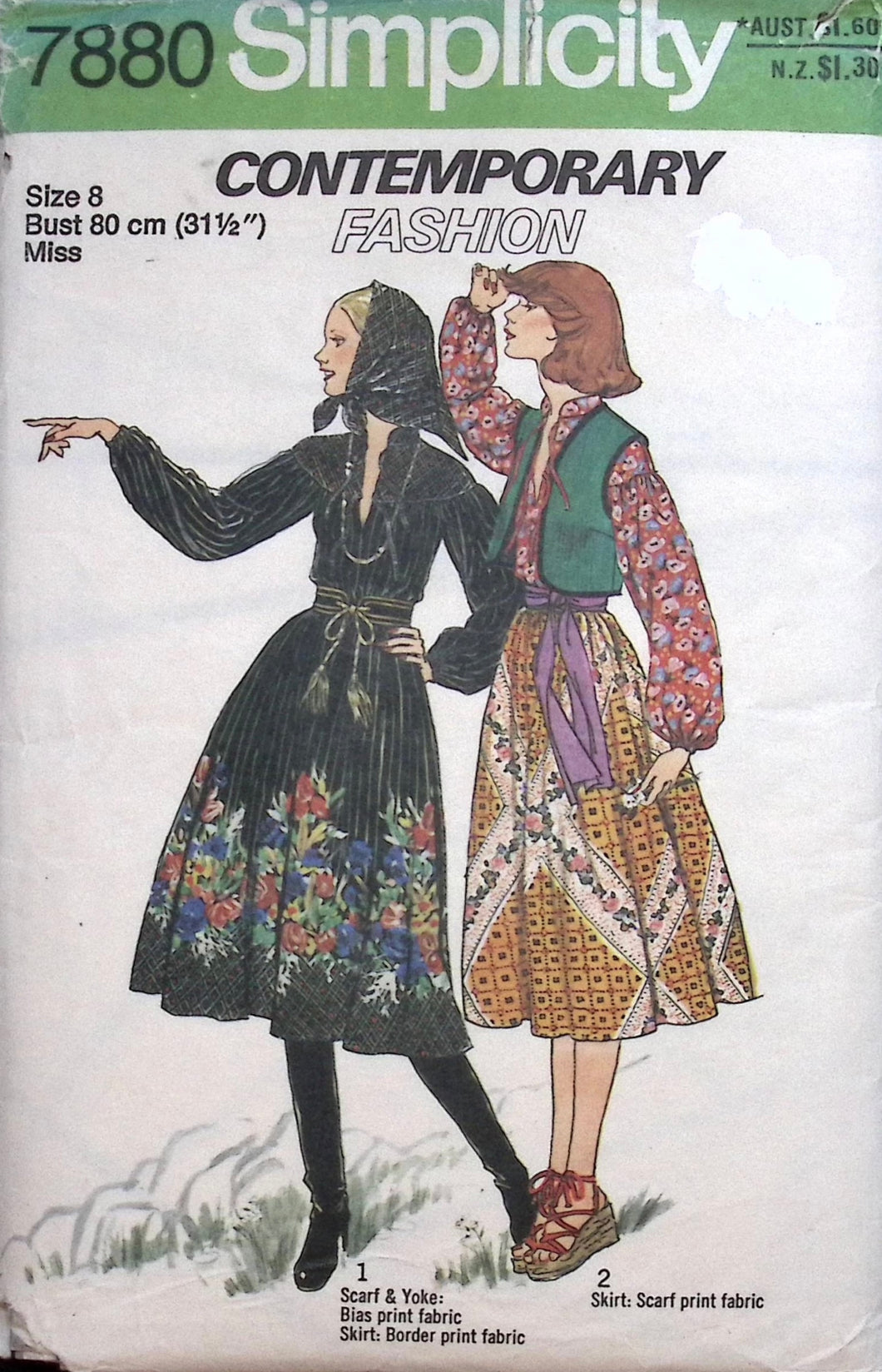 Vintage Sewing pattern: Simplicity 7880