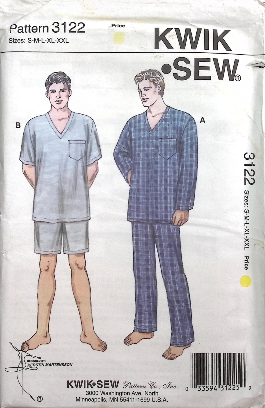 Vintage Sewing Pattern: Kwik Sew 3122