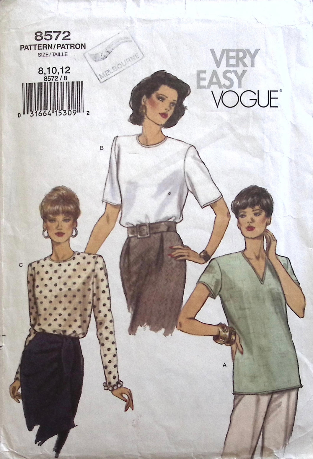 Sewing Pattern: Vogue 8572