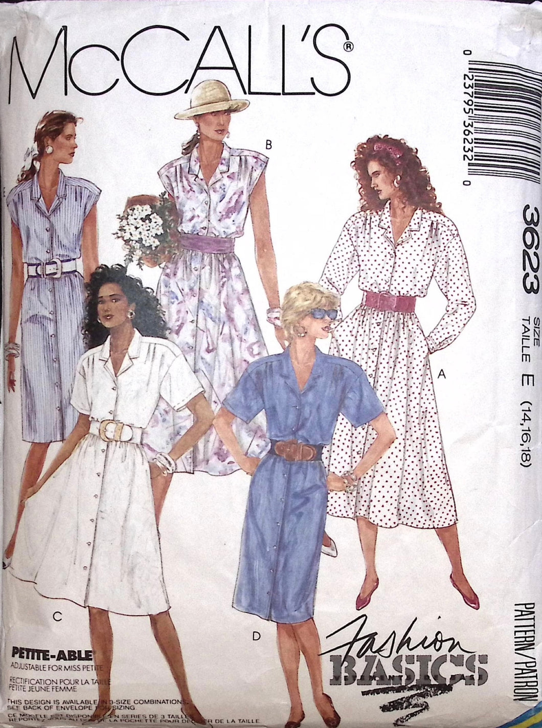 Vintage Sewing Pattern: McCalls 3623