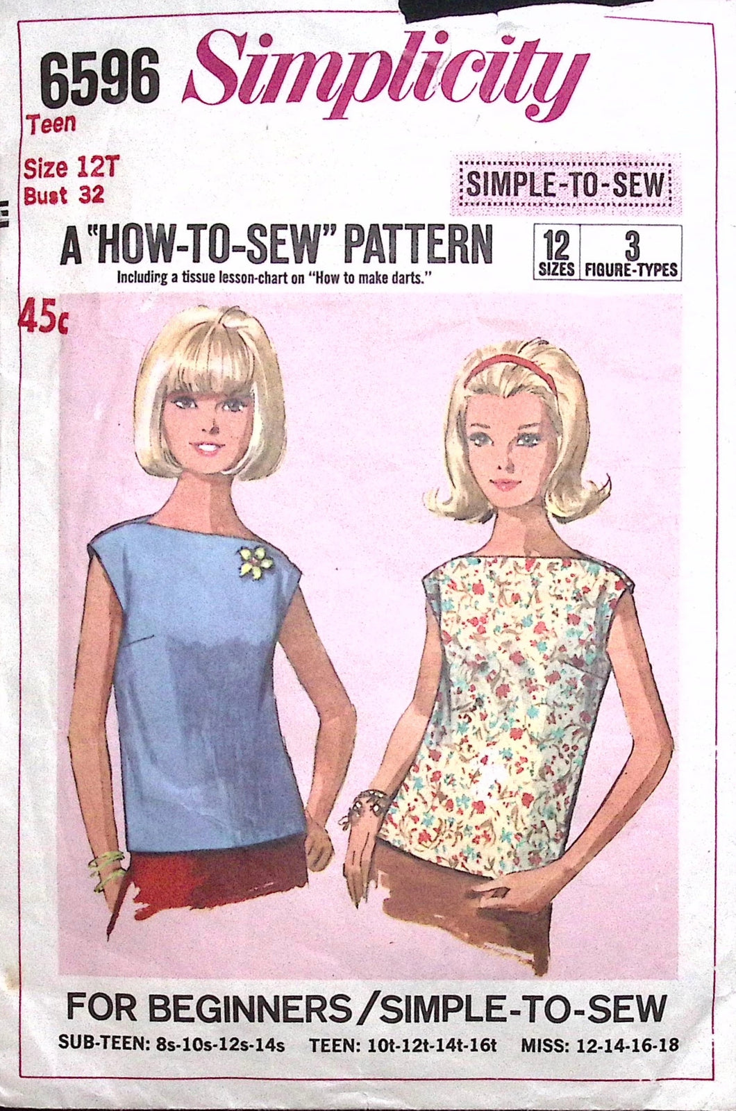 Vintage Sewing Pattern: Simplicity 6596
