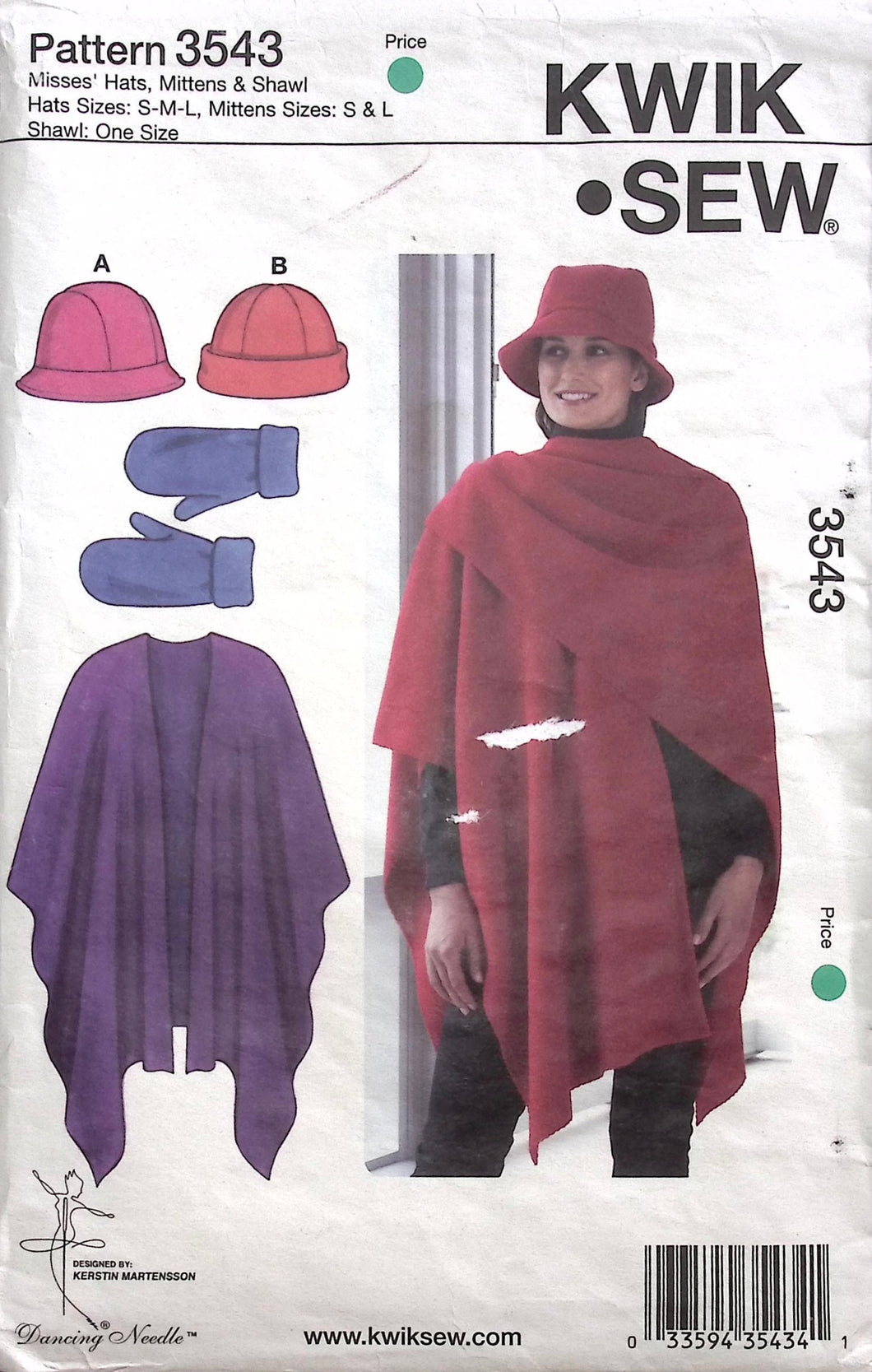 Vintage Sewing Pattern: Kwik Sew 3543