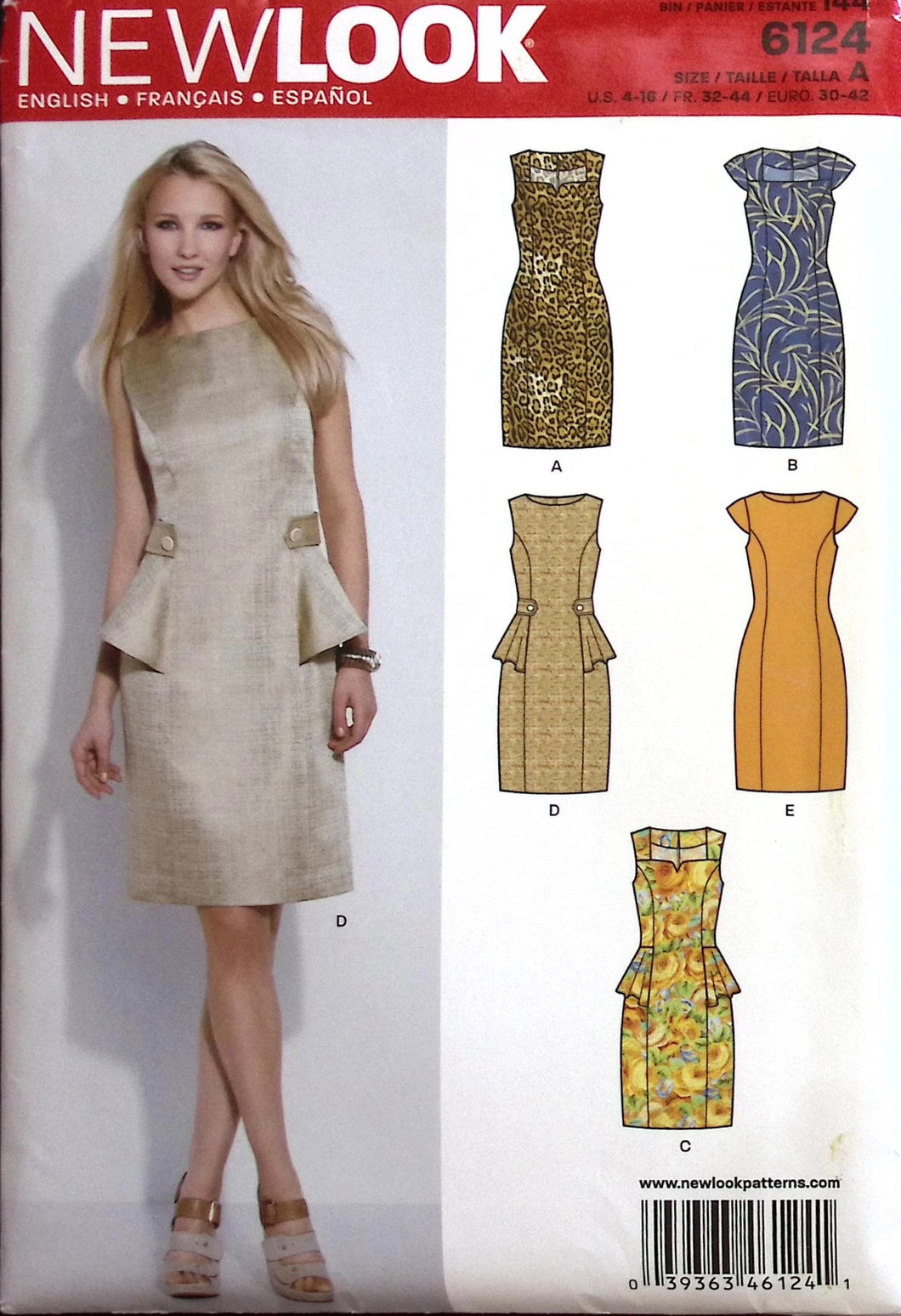 Sewing Pattern: New Look 6124