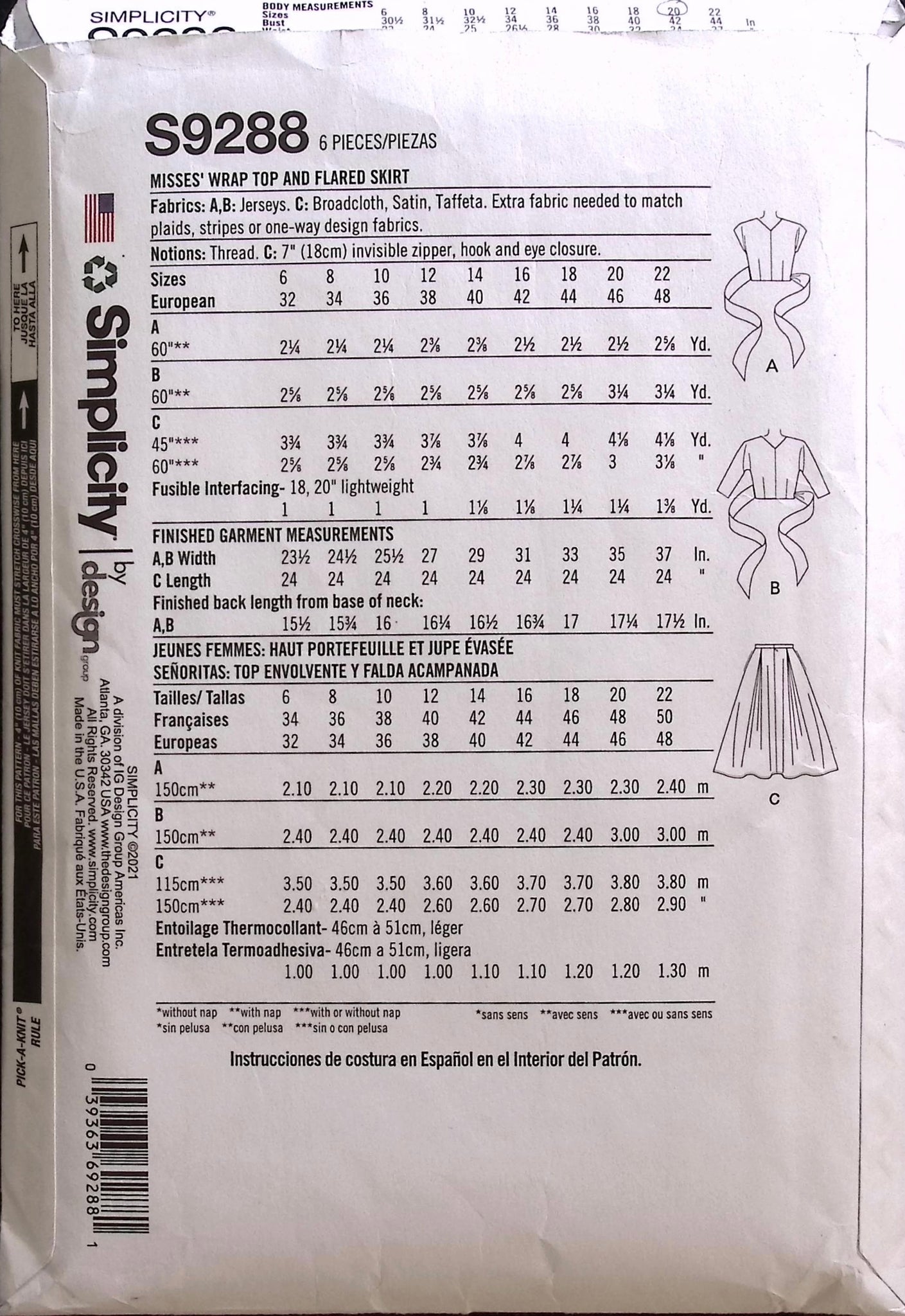 Sewing Pattern: Simplicity S9288 – Vintage Stitch Australia