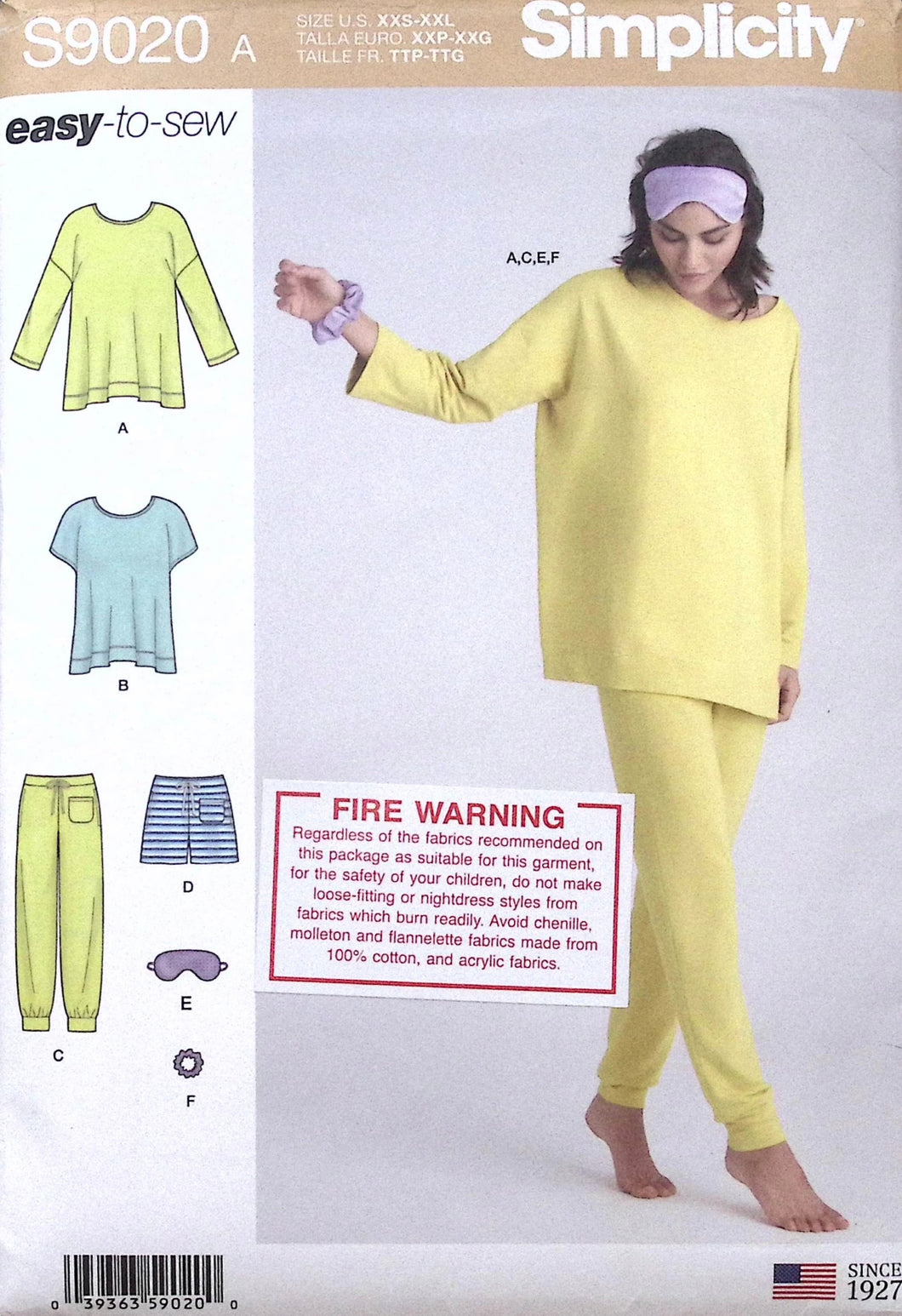 Sewing Pattern: Simplicity S9020