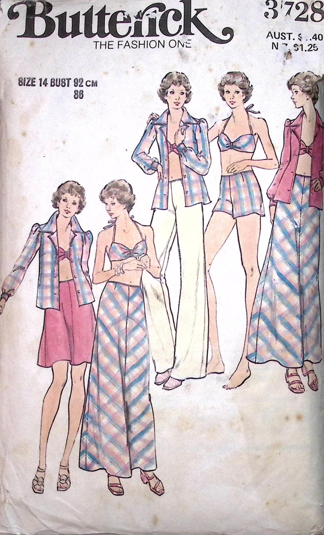 Vintage Sewing Pattern: Butterick 3728