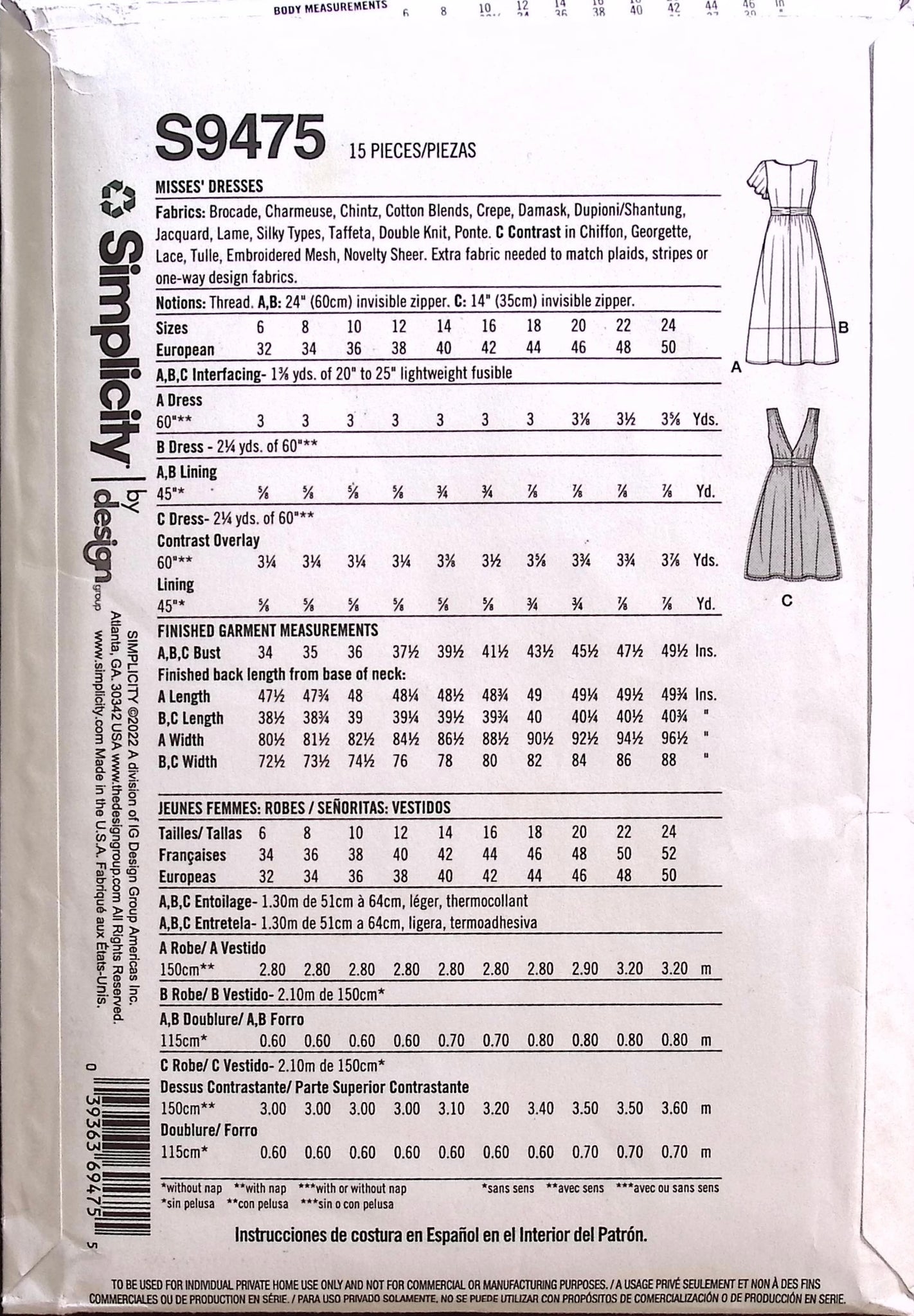 Sewing Pattern: Simplicity S9475 – Vintage Stitch Australia