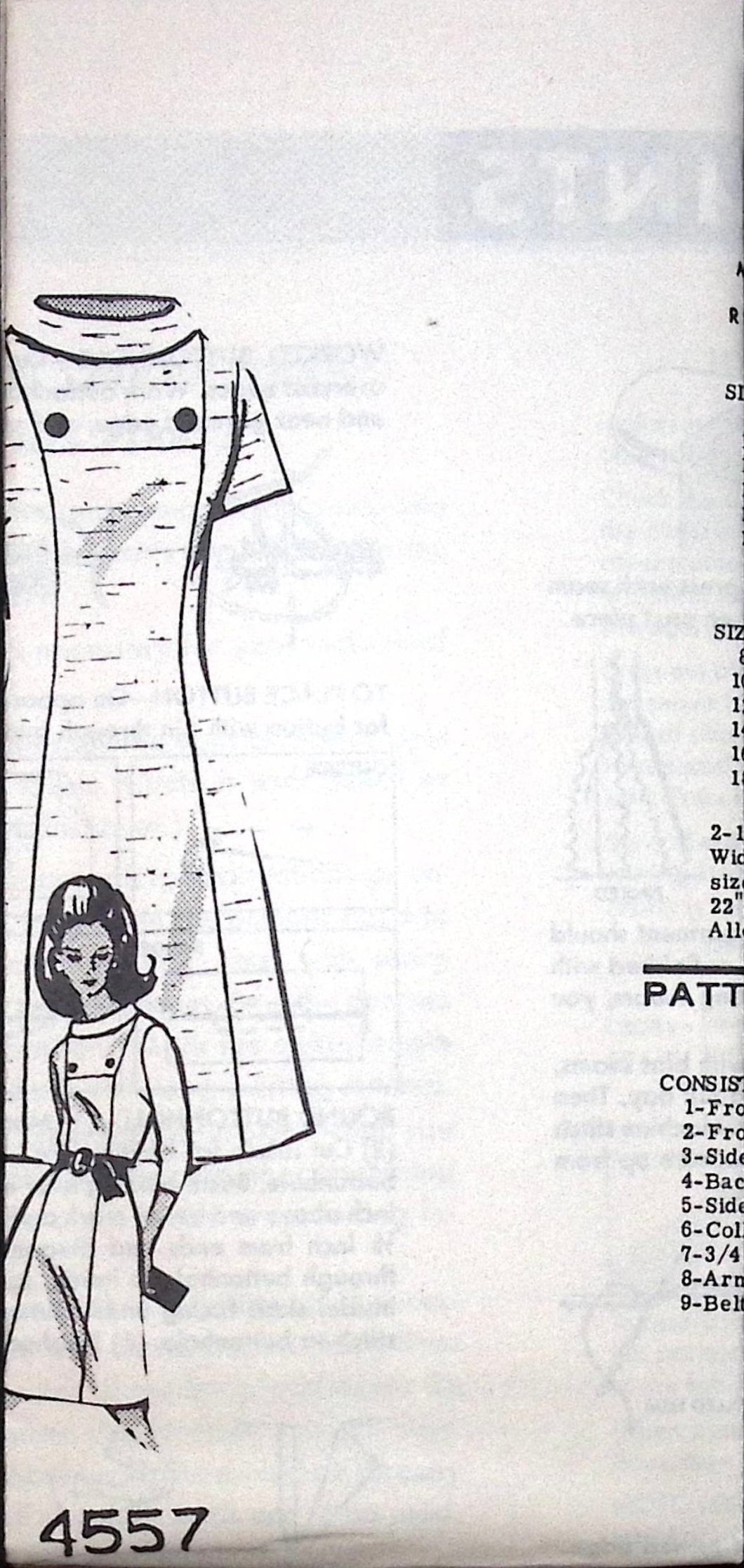 Vintage Sewing Pattern: Mail Order 4557