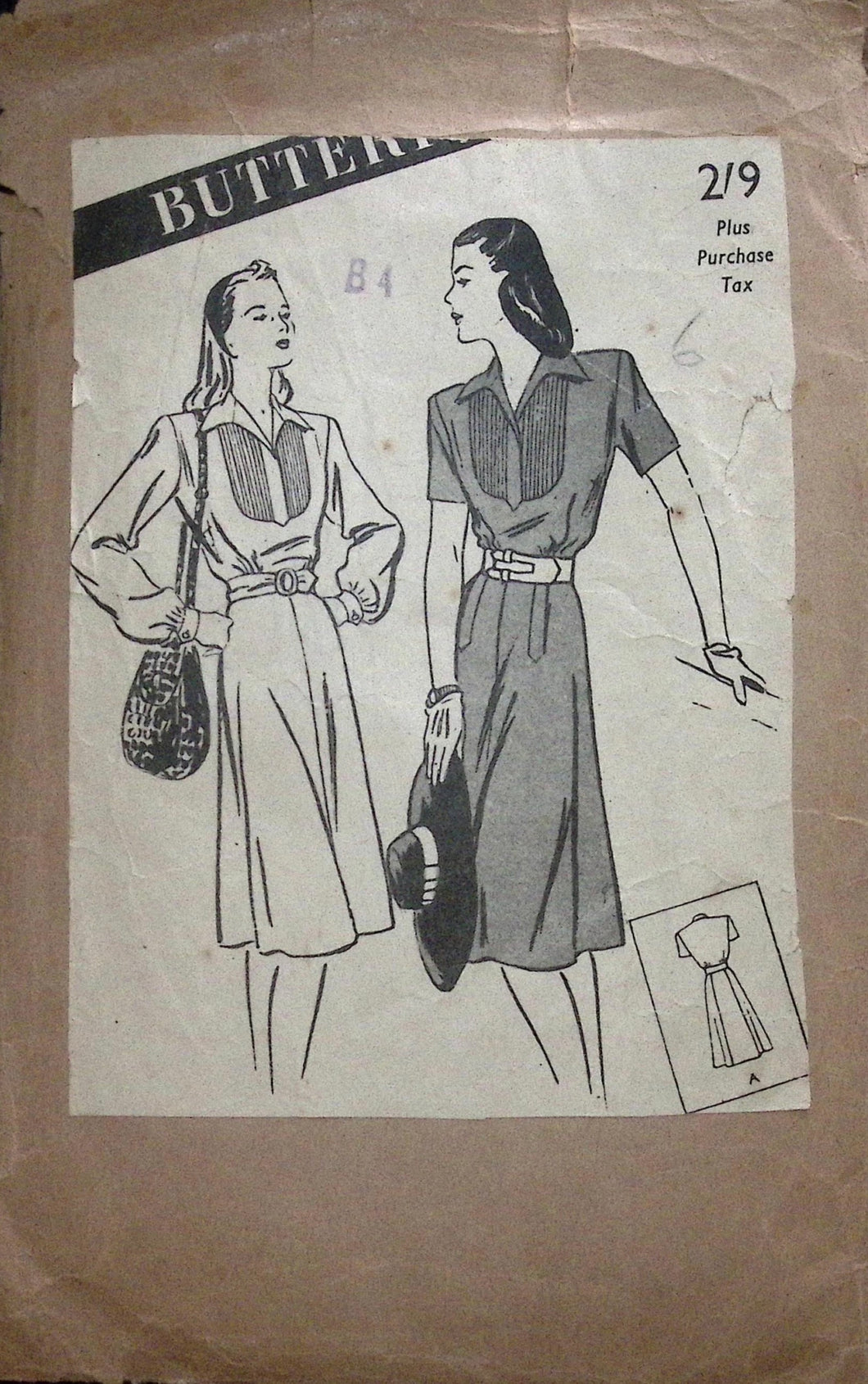 Vintage Sewing Pattern: Butterick 3734