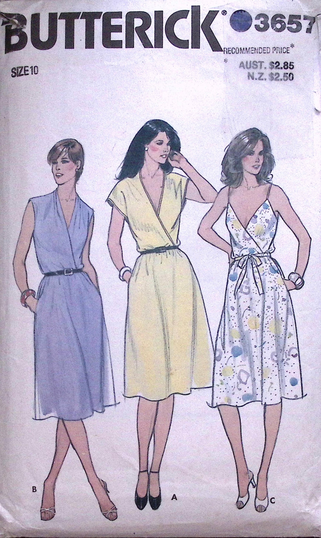 Vintage Sewing Pattern: Butterick 3657