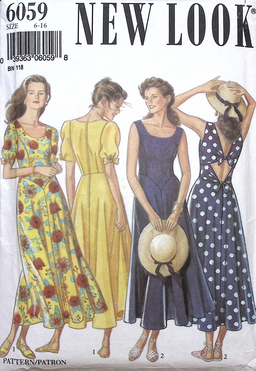 Vintage Sewing Pattern: New Look 6059