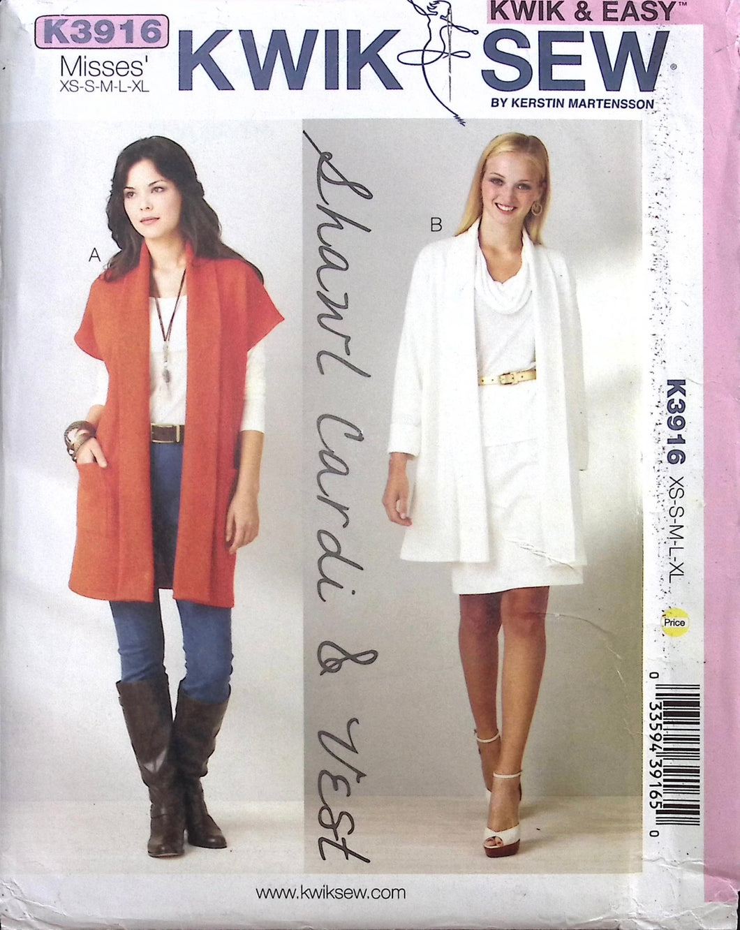 Sewing Pattern: Kwik Sew K3916