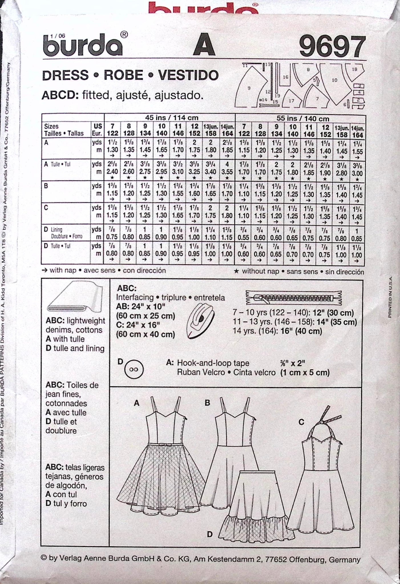 Sewing Pattern: Burda 9697 – Vintage Stitch Australia