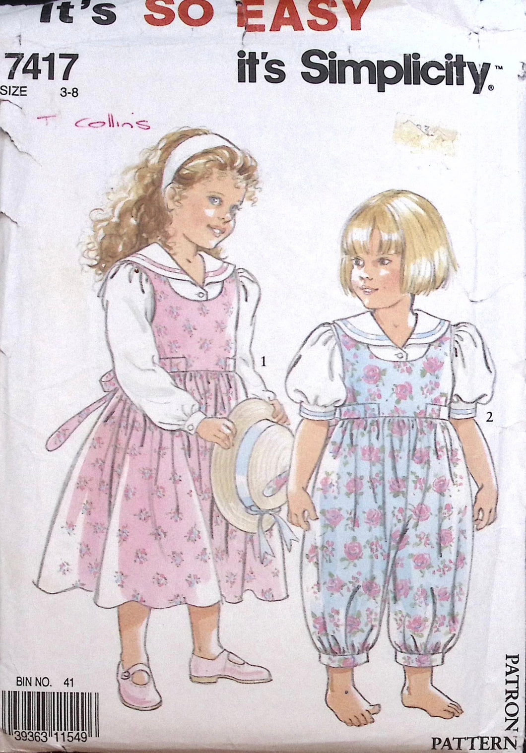 Vintage Sewing Pattern: Simplicity 7417