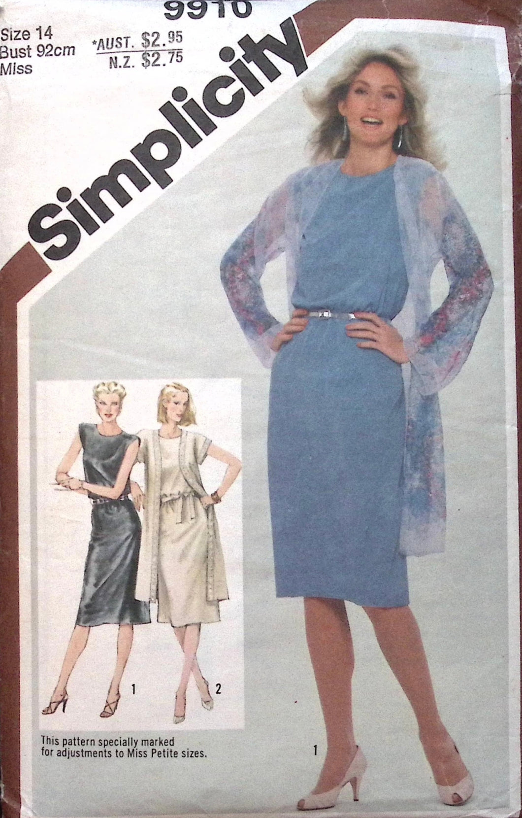 Vintage Sewing Pattern: Simplicity 9910