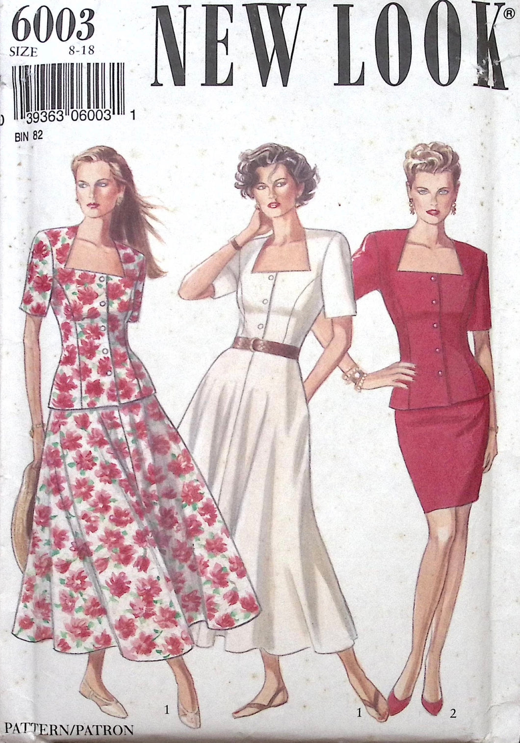 Vintage Sewing Pattern: New Look 6003