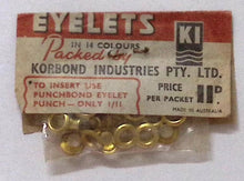 Load image into Gallery viewer, Vintage Eyelet Set by Korbond Indutries
