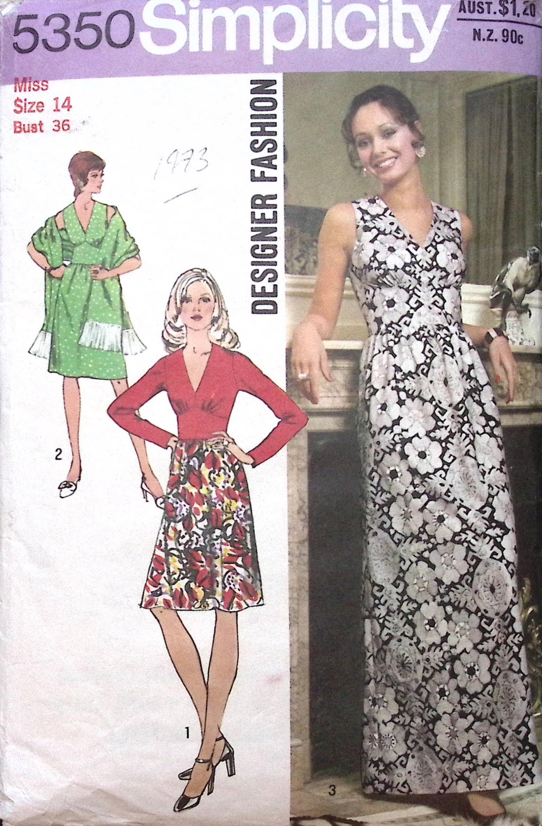 Vintage Sewing Pattern: Simplicity 5350