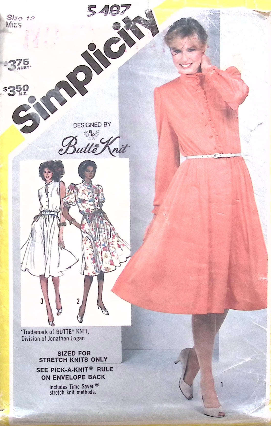 Vintage Sewing Pattern: Simplicity 5487