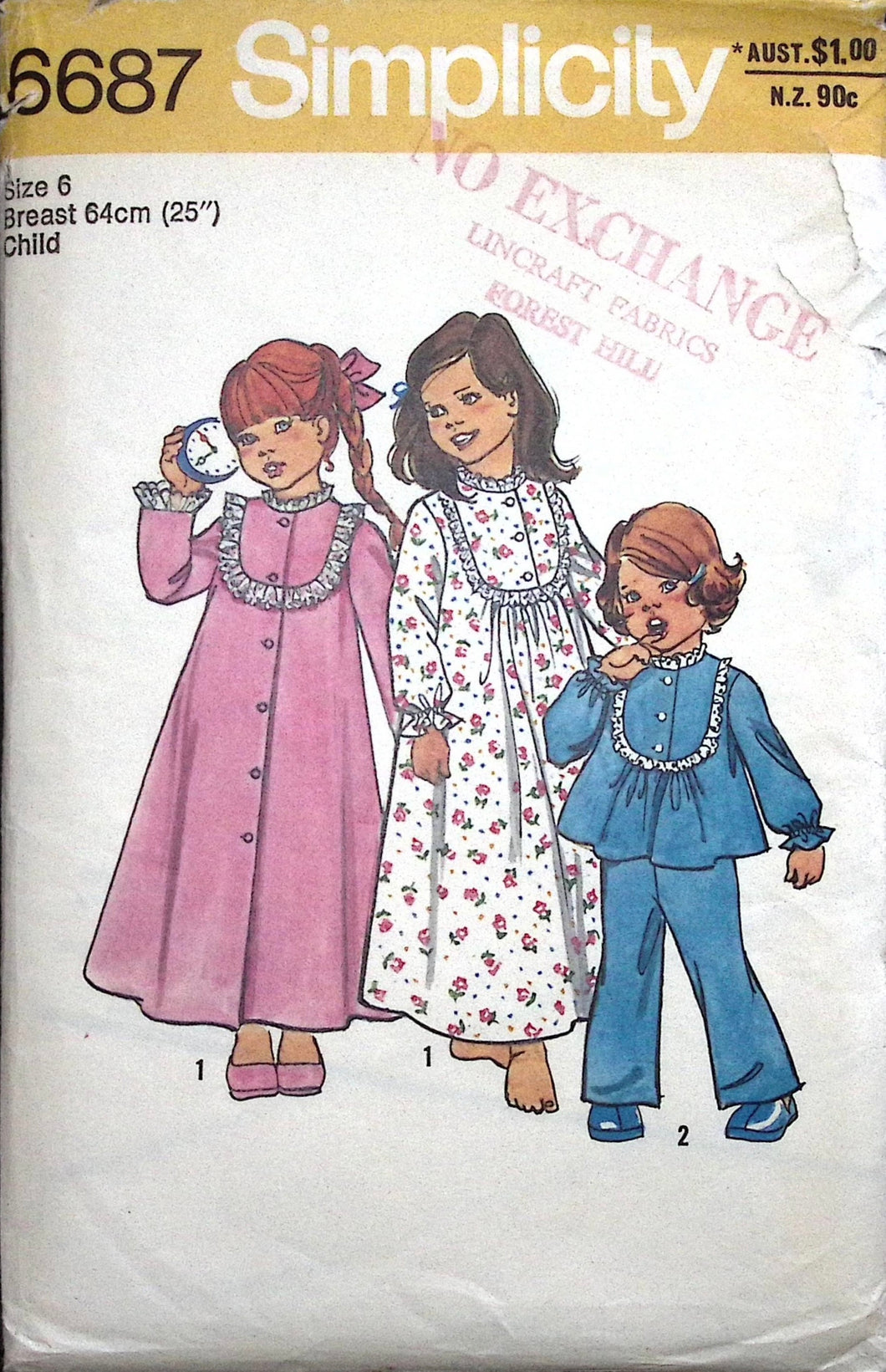 Vintage Sewing Pattern: Simplicity 6687