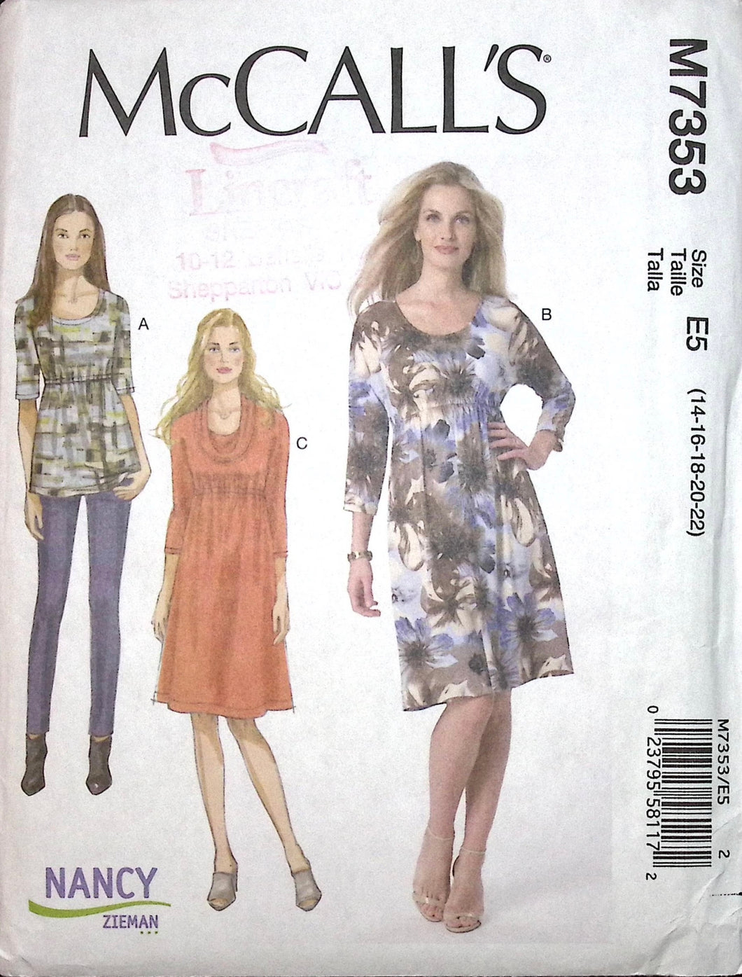 Sewing Pattern: McCalls M7353